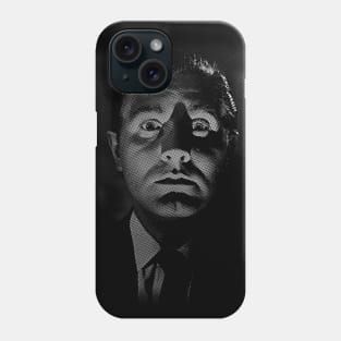 Ed Wood halftone portrait Phone Case