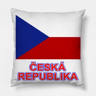 The Pride of the Czech Republic - Czech National Flag Design (Czech Text) Pillow