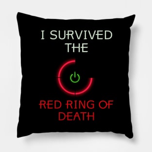 Red Ring Survivor Pillow