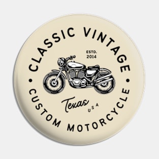 Vintage Texas Motorcycles Pin