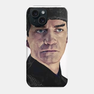 Disco Space Dad Watercolor and Ink Portrait Phone Case