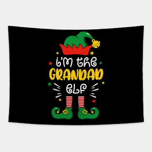 I'm The Grandad Elf Cute Xmas Matching Family Group Christmas Tapestry