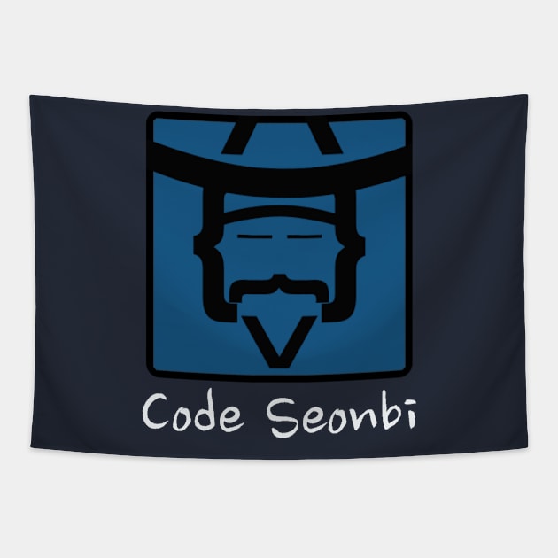 Code Seonbi (Dark Theme) Tapestry by Ponder Enterprises