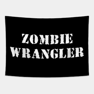 Zombie Wrangler (white) Tapestry