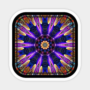 Colorful Abstract Mandala Magnet