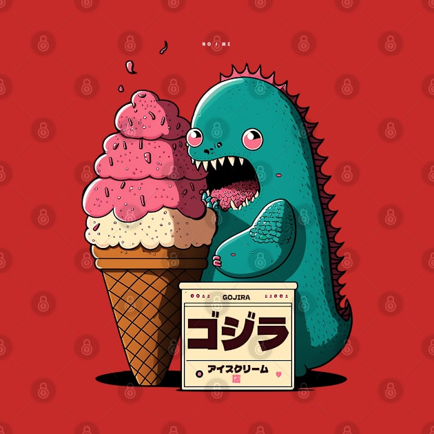 kawaii godzilla by bmron