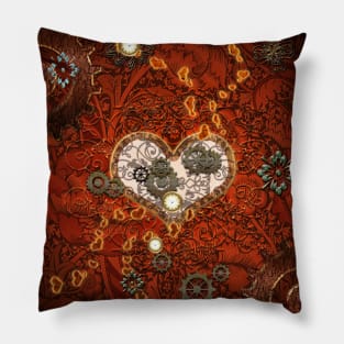 Steampunk heart Pillow