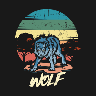 WOLF | Retro design, Wolf Animal Lovers T-Shirt
