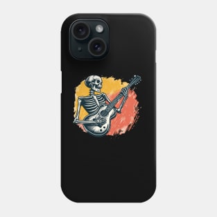 Skeleton Playing Guitar Rock Band Phone Case