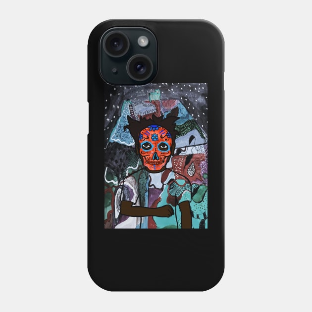 Digital Mystery: NFT Character - MaleMask Hashmask Edition on TeePublic Phone Case by Hashed Art