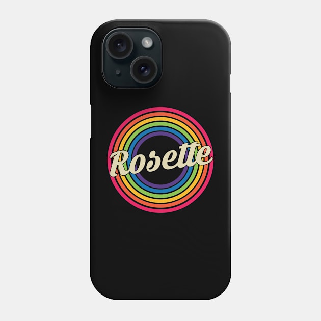 Rosette - Retro Rainbow Style Phone Case by MaydenArt