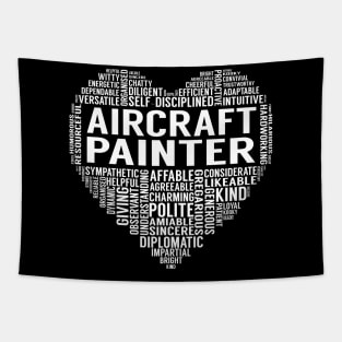 Aircraft Painter Heart Tapestry