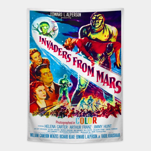 Invaders from Mars Tapestry by headrubble