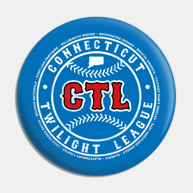 CTL Teams Logo - white Pin by CTLBaseball