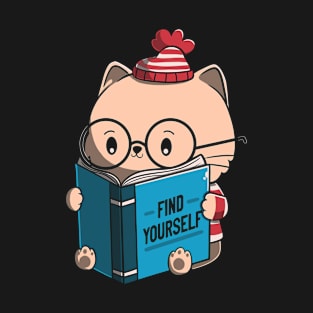 Find Yourself Journey Healing Cat Book by Tobe Fonseca T-Shirt