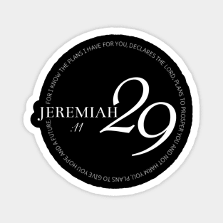 Scripture Jeremiah2911 Hope and Future Chrisitan Magnet