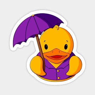 Rainy Day Rubber Duck Magnet