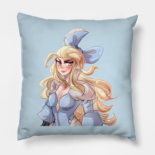 Blue Bird Pillow by lythweird