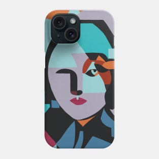 Lola - Cubism Portrait Phone Case