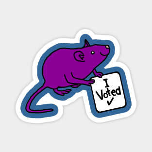 Purple Rat says he Voted Magnet