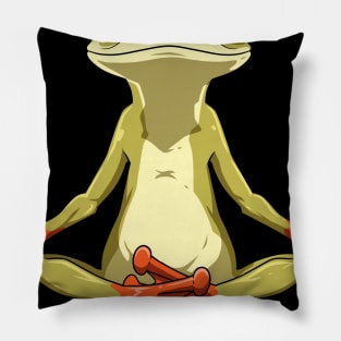 Yoga Frog Meditation - More Stretching Less Stressing Pillow