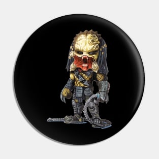 Wolf predator Pin