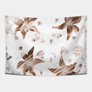 Dreamy golden flowers Tapestry