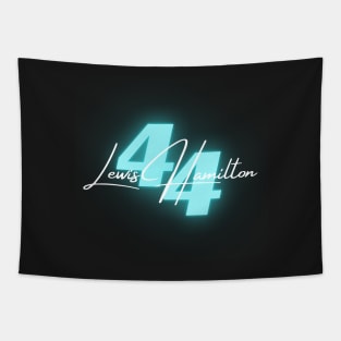 Lewis Hamilton Formula One 44 neon Tapestry