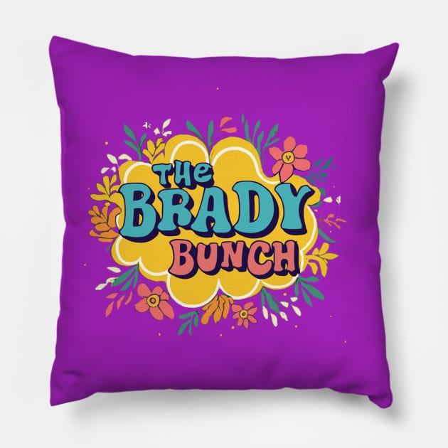 The Brady Bunch Pillow by INLE Designs