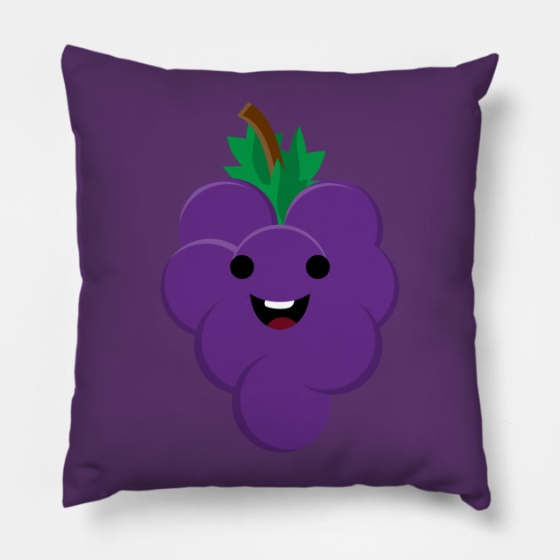 cute grape Pillow by littlefrog
