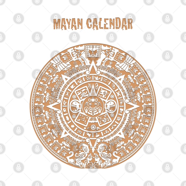 Ancient Mayan Calendar Symbol by Whites Designs