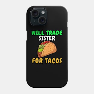 Kids Will Trade Sister For Tacos Toddler Boys Cinco De Mayo Kids Phone Case