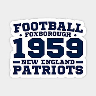 Football Foxborough 1959 New England Patriots Magnet