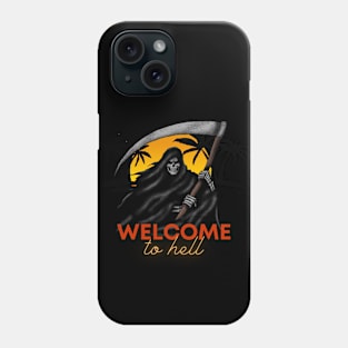 Welcome to hell demon Phone Case