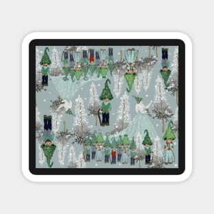 Forest Gnomes and Fairies Magnet
