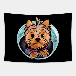 Yorkshire Terrier in Space Dog Lover Yorkie Tapestry