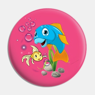 Happy fish Pin