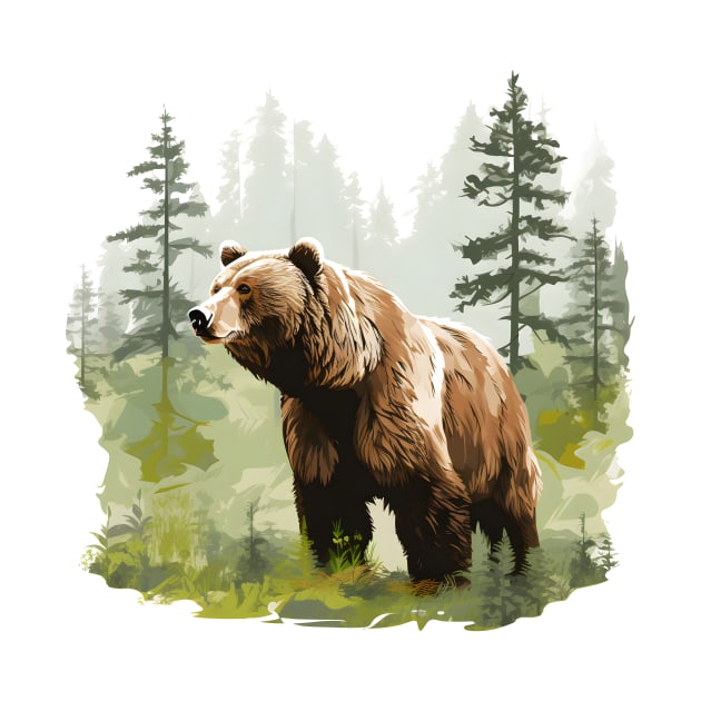 Brown Bear Forest by zooleisurelife