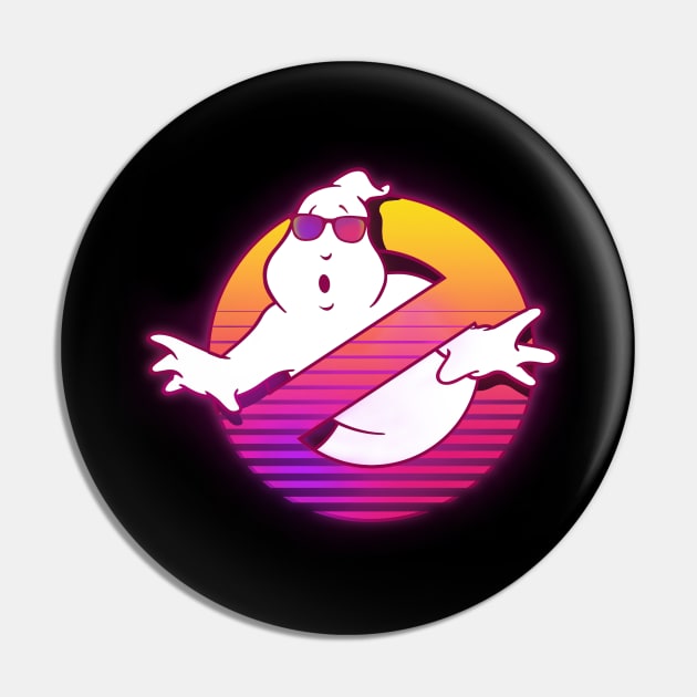 Outrun Ghostbusters Pin by Kiboune