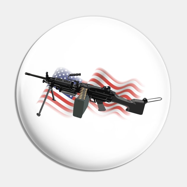 American Light Machine Gun Pin by NorseTech