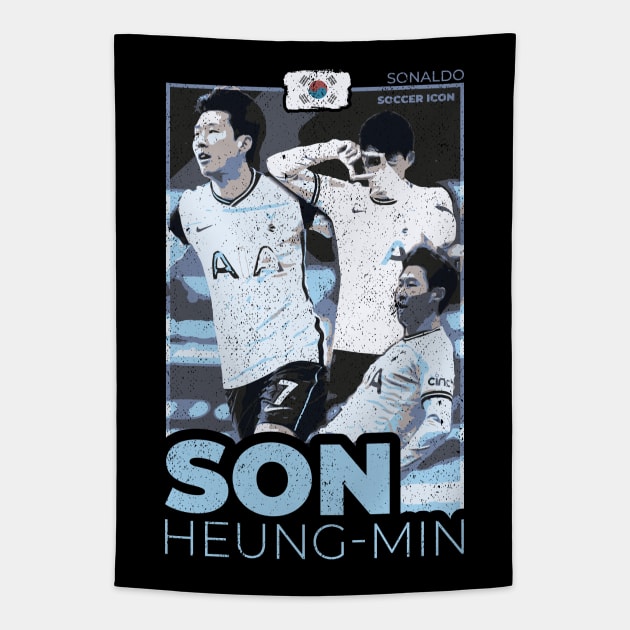 Son - Street Art - Soccer Icons Tapestry by MIST3R