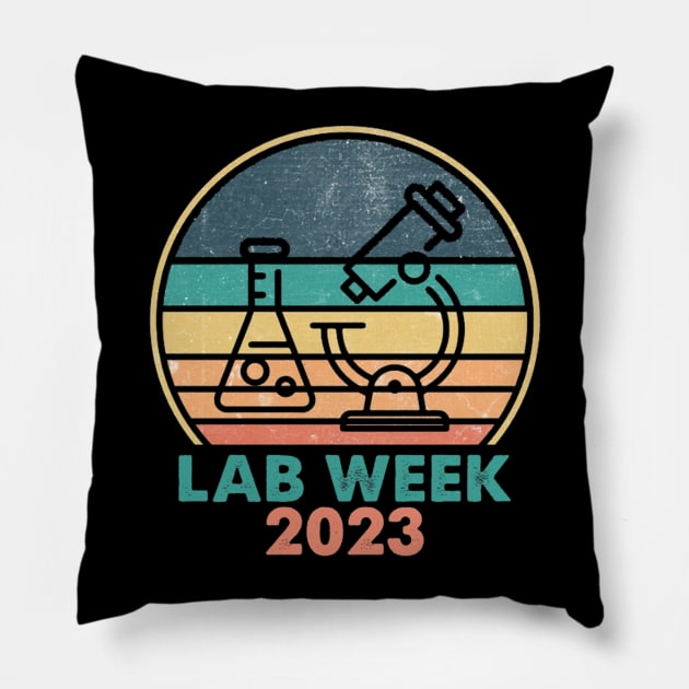 Lab Week 2023 Pillow by lunacreat