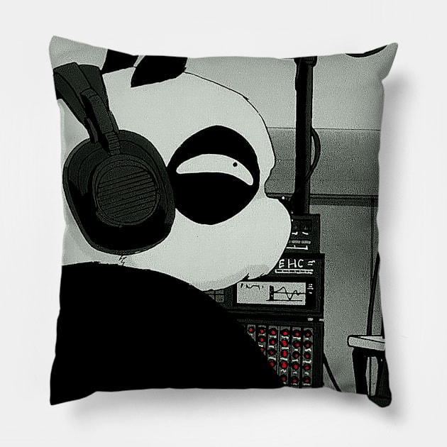 Genma DJ Panda Pillow by GunDan