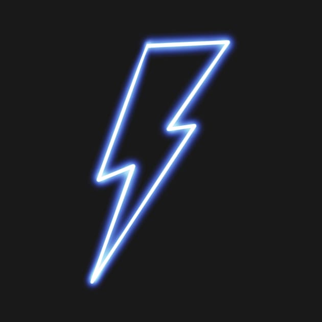 Neon Lightning Bolt by Reeseworks