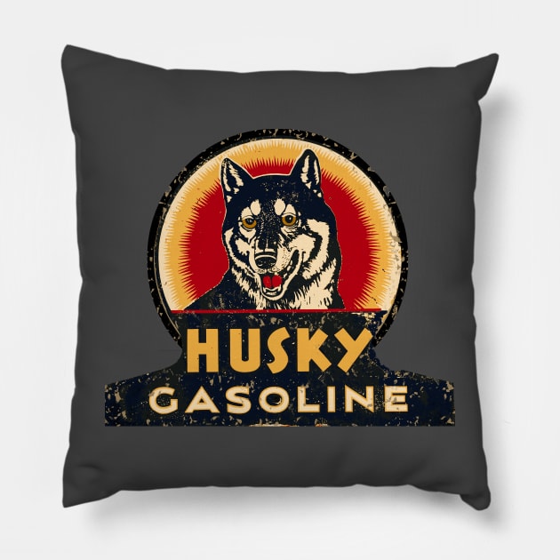 Husky Gasoline Pillow by Midcenturydave