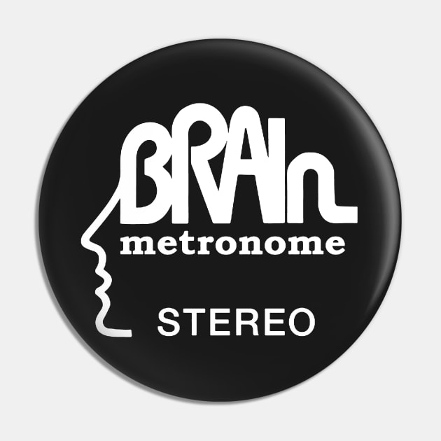 Brain Metronome Krautrock Stereo Pin by innerspaceboy