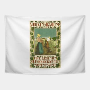 WHOOGENSTRAATEN & CO 1900 by Artist Van Caspel Maitres De L' Affiche Collection Tapestry