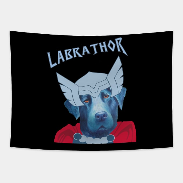 Labrador Superhero Tapestry by TimeTravellers