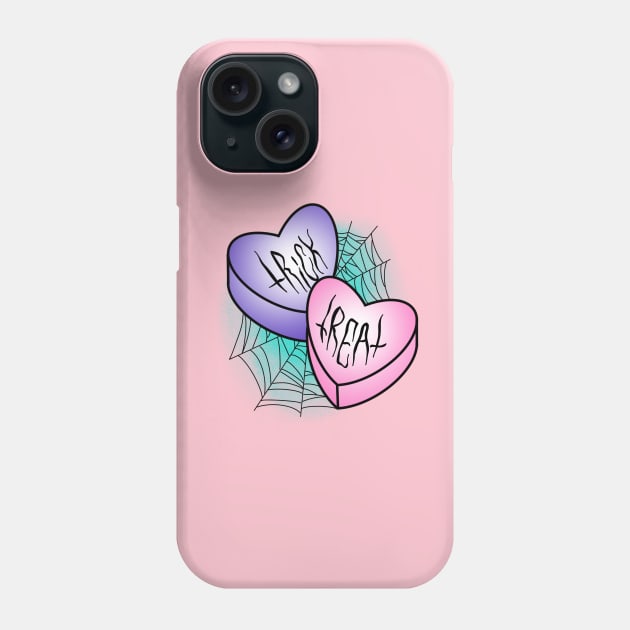 Trick or Treat Hearts Phone Case by Jahaziel Sandoval