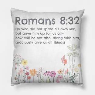 Romans 8:32 Pillow